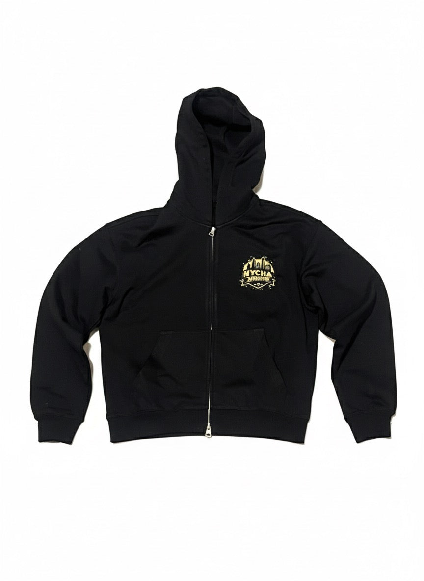 STOP PILLOW TALKING ZIP HOODIE