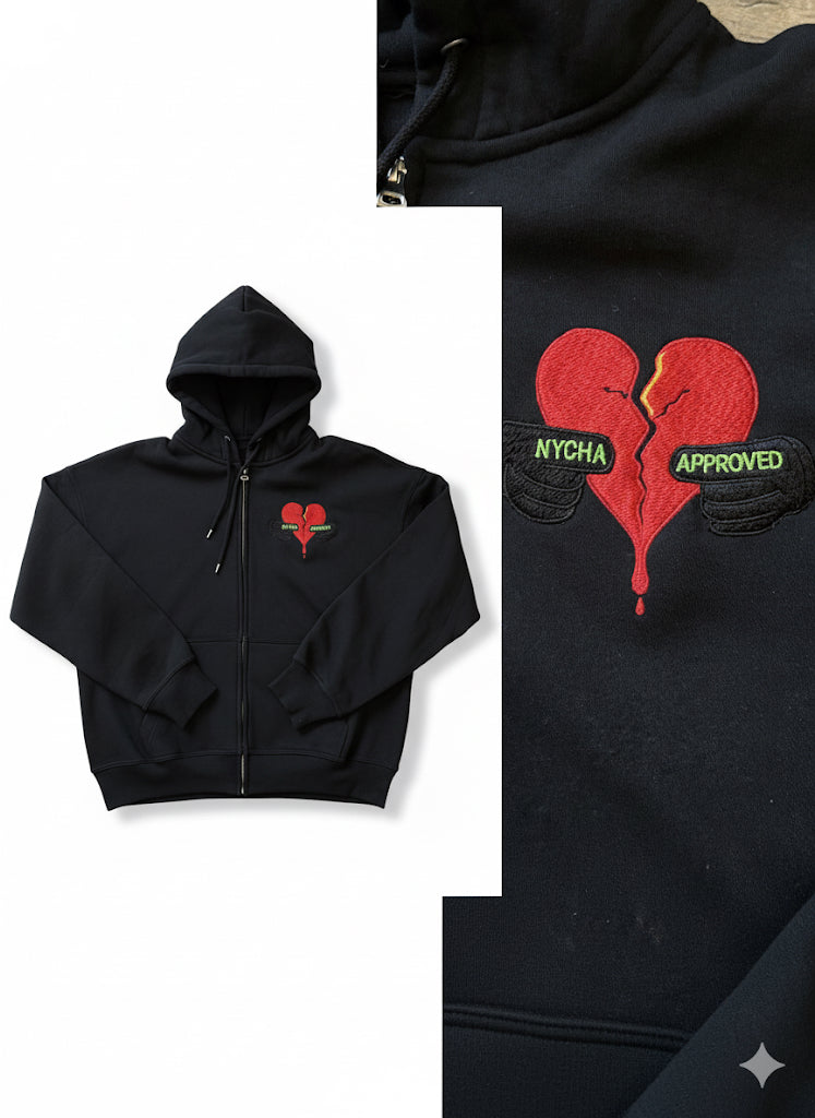 LOVE VS SACRIFICE  ZIP HOODIE
