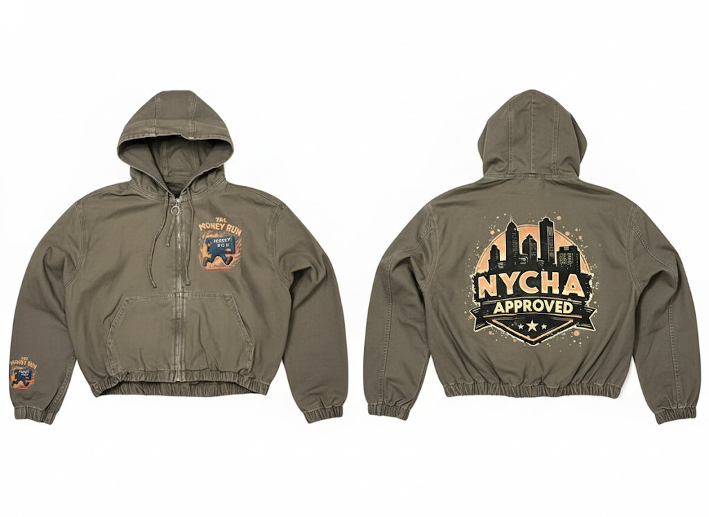 THE MONEY RUN JEAN HOODIE