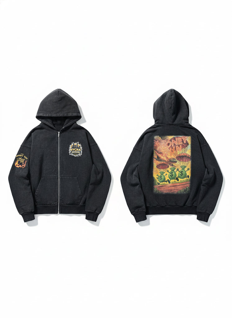 THE MONEY RUN ZIP HOODIE