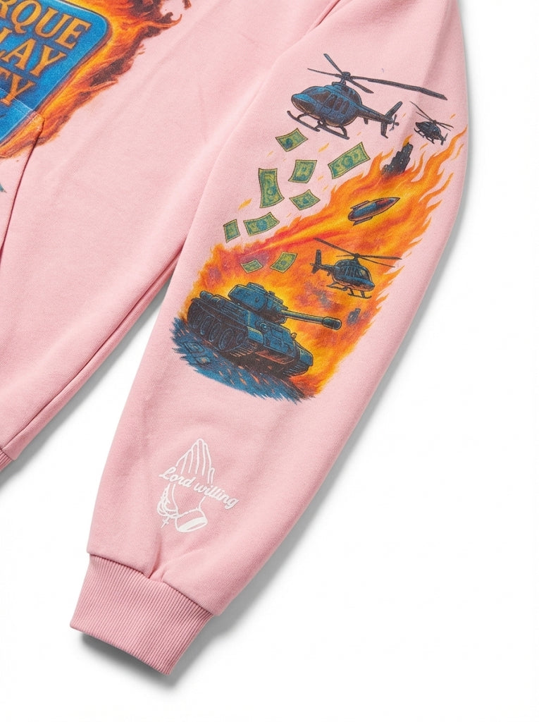 Pink Inferno Hoodie